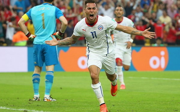 Mundial de Fútbol Brasil 2014: España 0, Chile 2