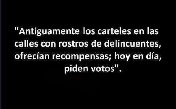 Los políticos que miran hacia otro lado son cómplices y también deben pagarlo