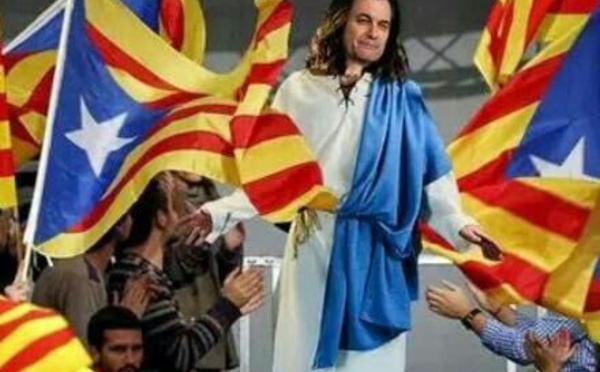 Provocación, farsa y gran problema en Cataluña