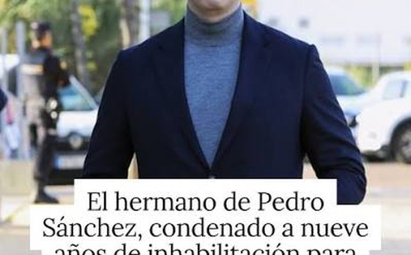 La condena del hermano de Pedro Sánchez humilla y degrada la democracia española
